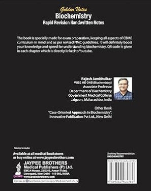 Golden Notes Biochemistry Rapid Revision Handwritten Notes by Rajesh Jambhulkar