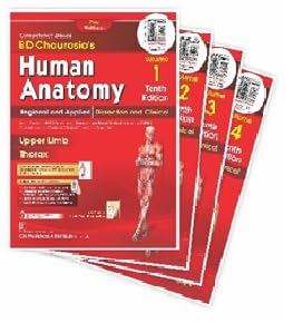 Bd Chaurasias Human Anatomy 10Ed 4 Vol Set (Pb 2025)