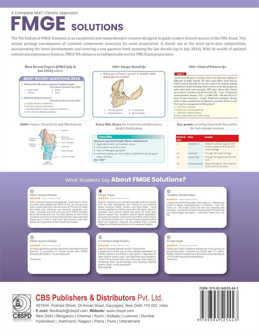 A Complete Next Centric Approach Fmge Solutions For Foreign Medical Graduates Appearing For Indian Medical Registration 9Ed (Pb 2025) by Deepak Marwah and Siraj Ahmad