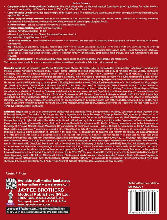 EXAM PREPARATORY MANUAL FOR UNDERGRADUATES PATHOLOGY by Ramadas Nayak and Rakshatha Nayak